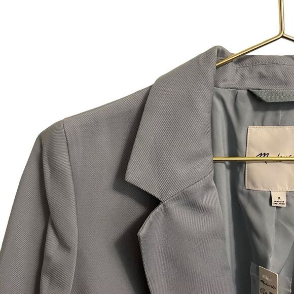 Madewell The Larsen Single Button Blazer in Drapeweave Size MED NEW - Picture 4 of 9